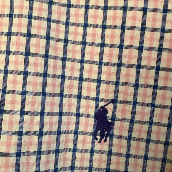 Polo by Ralph Lauren Men’s Button Down White Blue Pink Checkered Shirt XL - Picture 12 of 12
